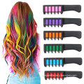 Non-allergenic washable hair chalk comb for girls